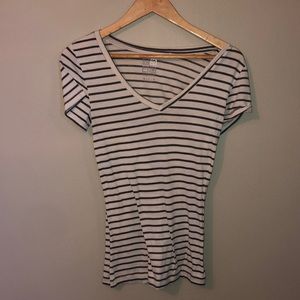 Nollie Striped V-Neck Tee